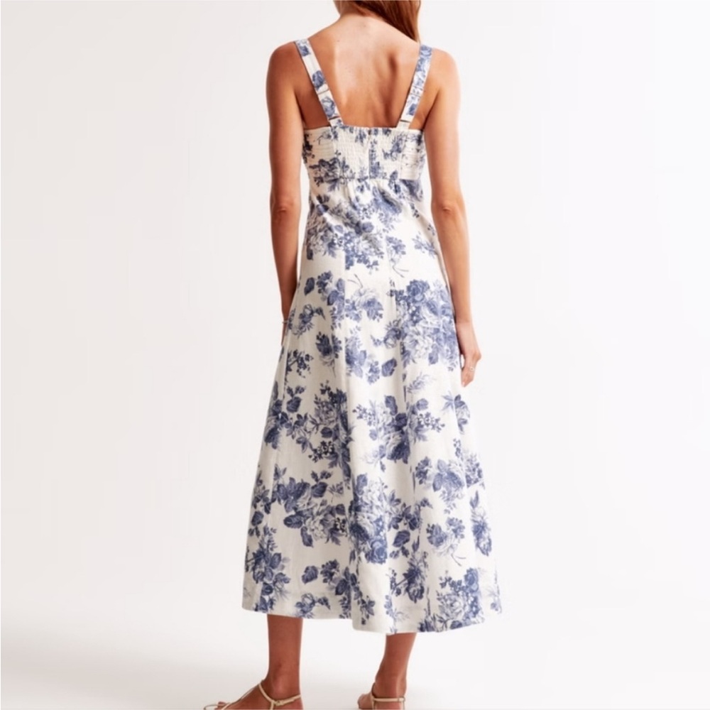 Abercrombie & Fitch Blue Floral Maxi Dress